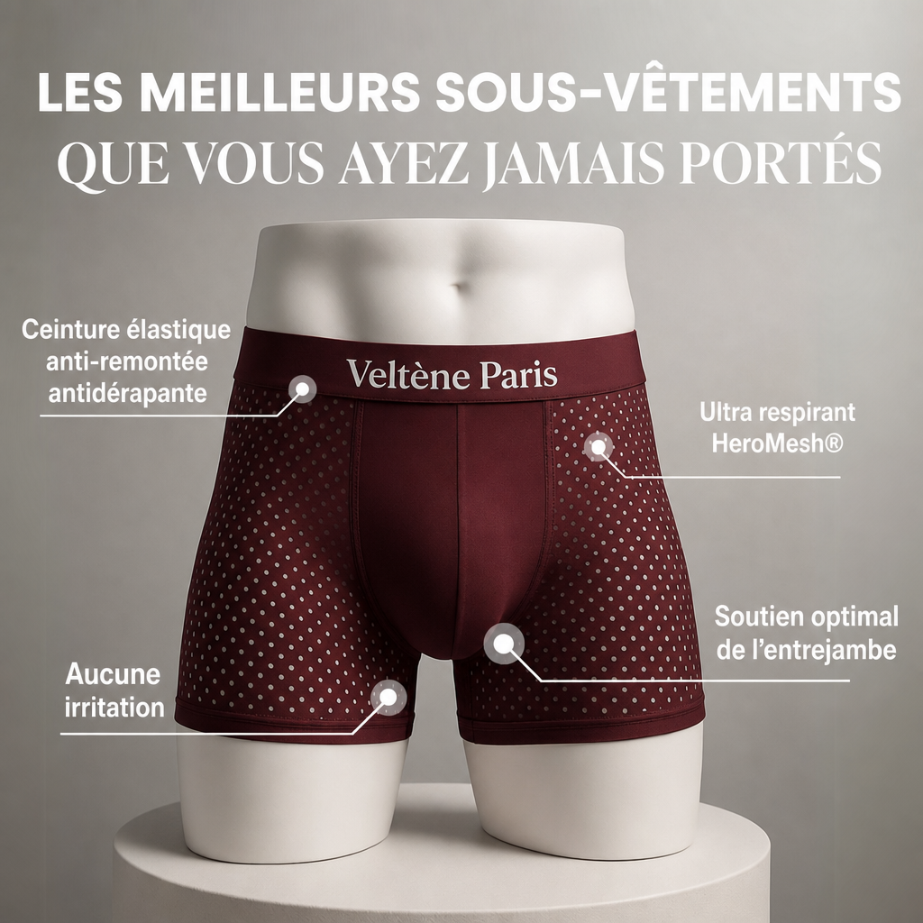 BOXERSHORTS EN FIBRE DE BAMBOU VELTENE PARIS – UN CONFORT RÉINVENTÉ TOUTE LA JOURNÉE