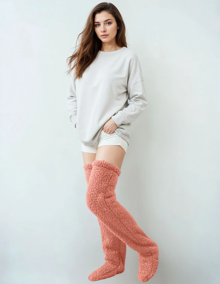 Chaussettes cocooning coloris rose