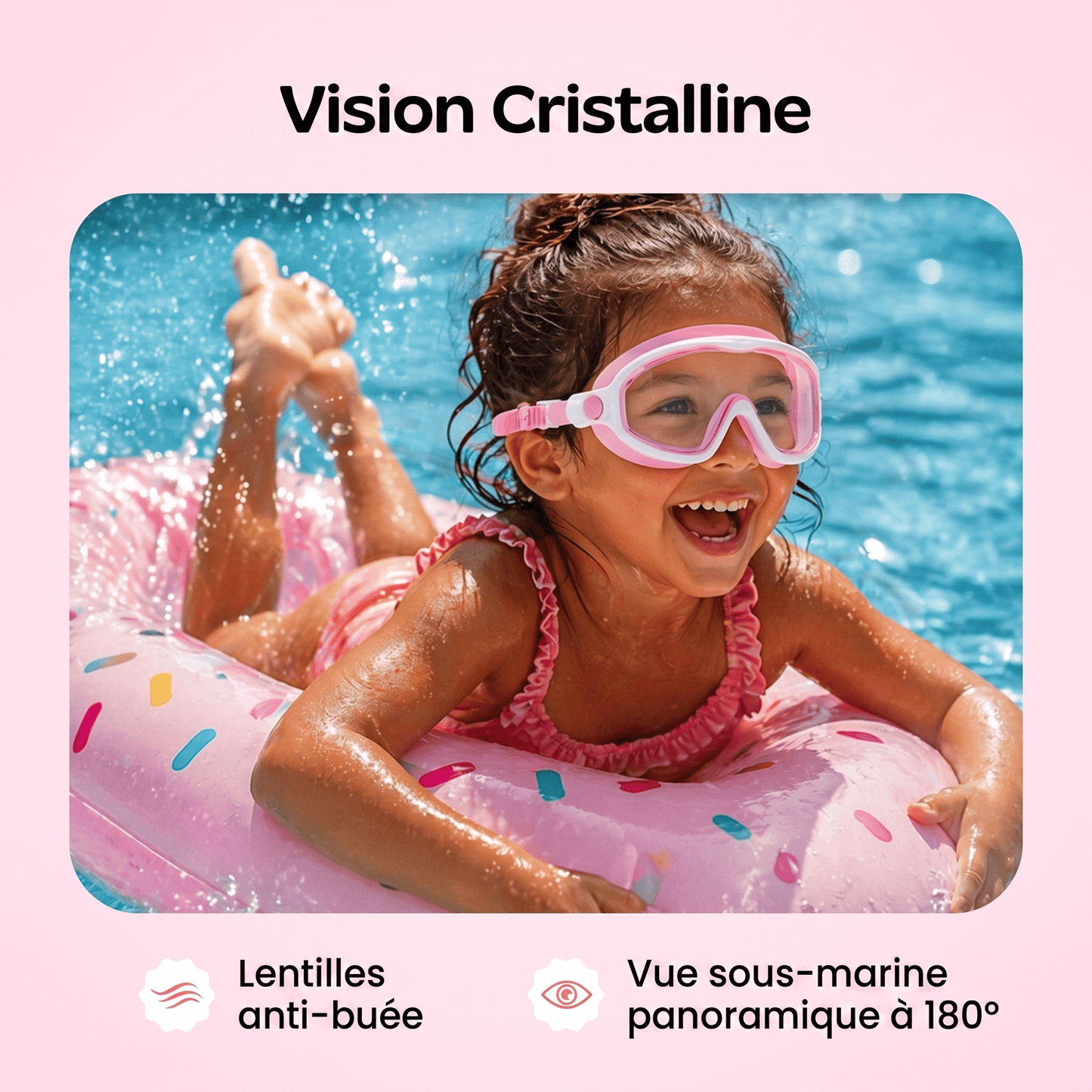 Lunettes de natation à clipser