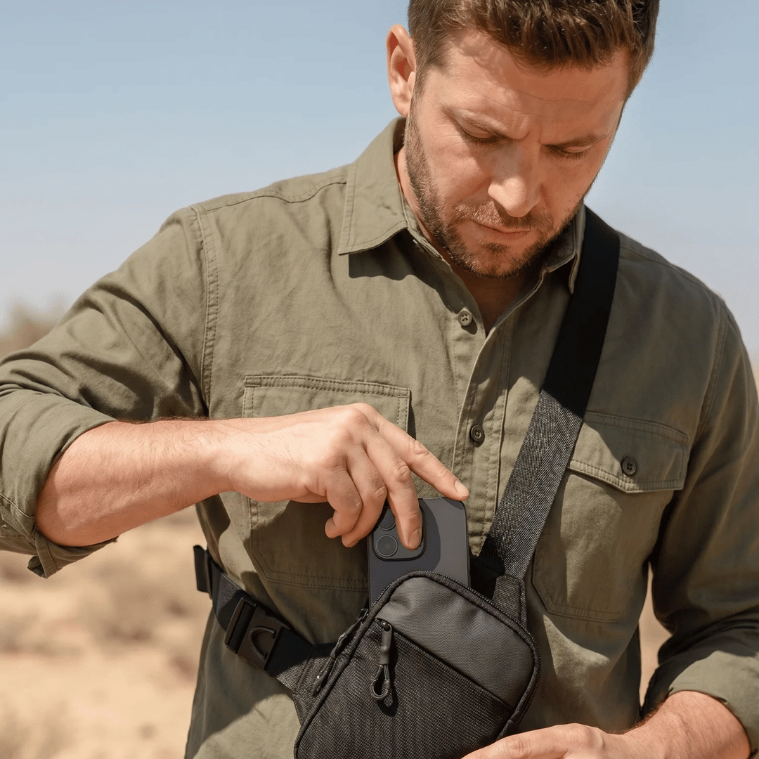 Sacoche Nomad portée en bandoulière