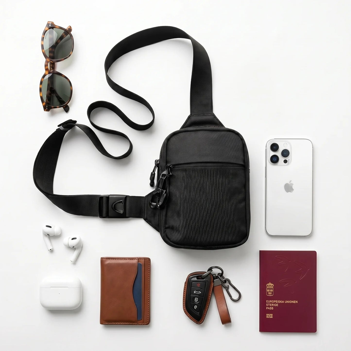 Compartiment passeport de la sacoche Nomad