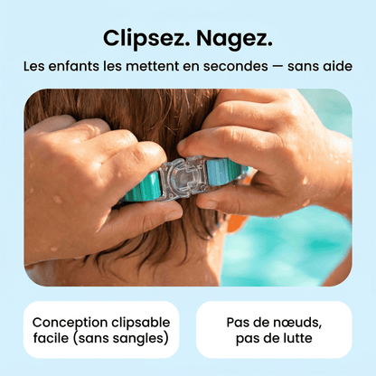 Lunettes de natation à clipser