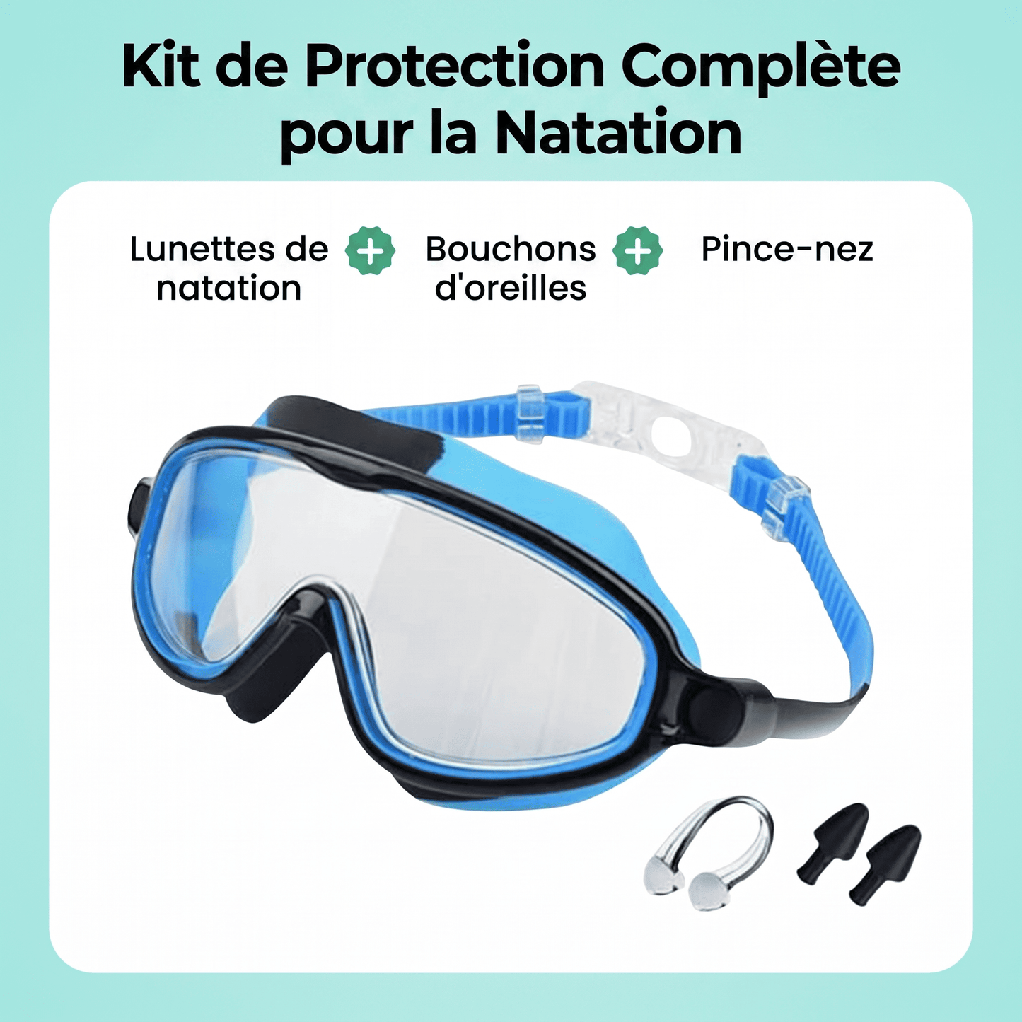 Lunettes de natation à clipser
