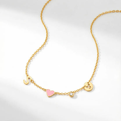 Collier Initiale Cœur Personnalisé
