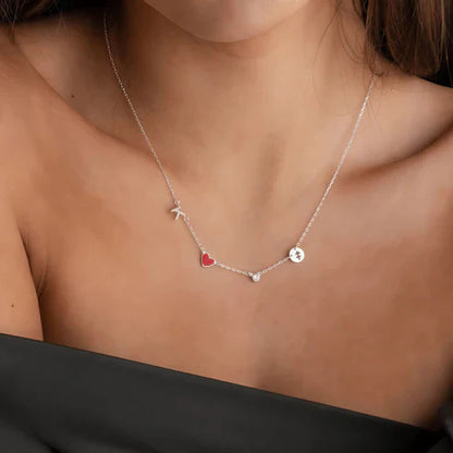 Collier Initiale Cœur Personnalisé