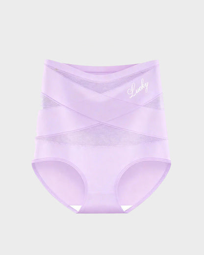 Culotte Sculptante Taille Haute — Bande Croisée