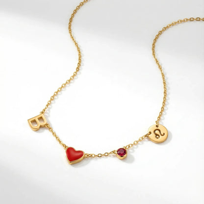Collier Initiale Cœur Personnalisé