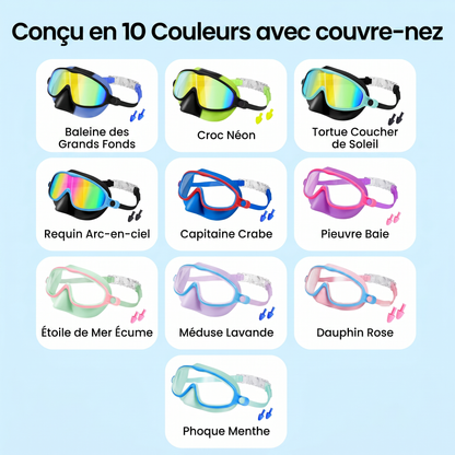 Lunettes de natation à clipser