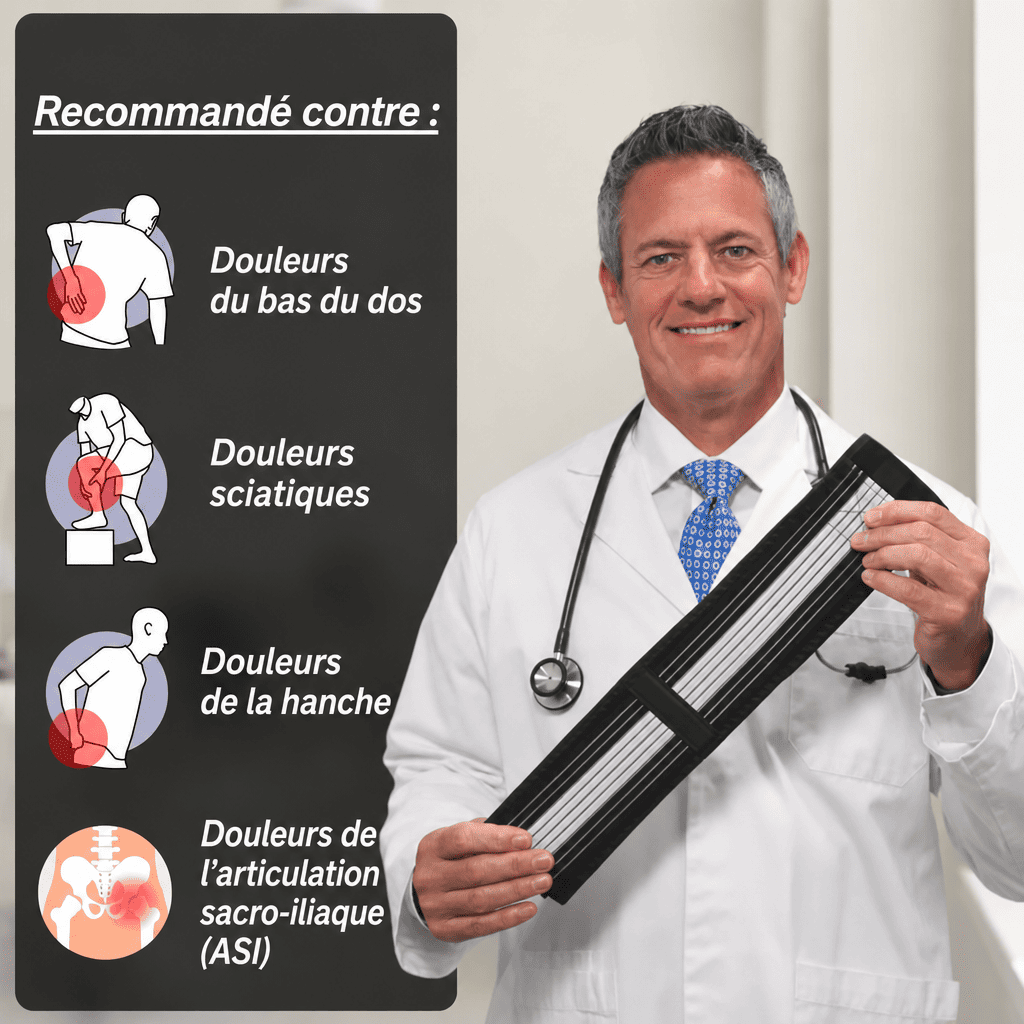 Ceinture orthopédique pour l'articulation sacro-iliaque