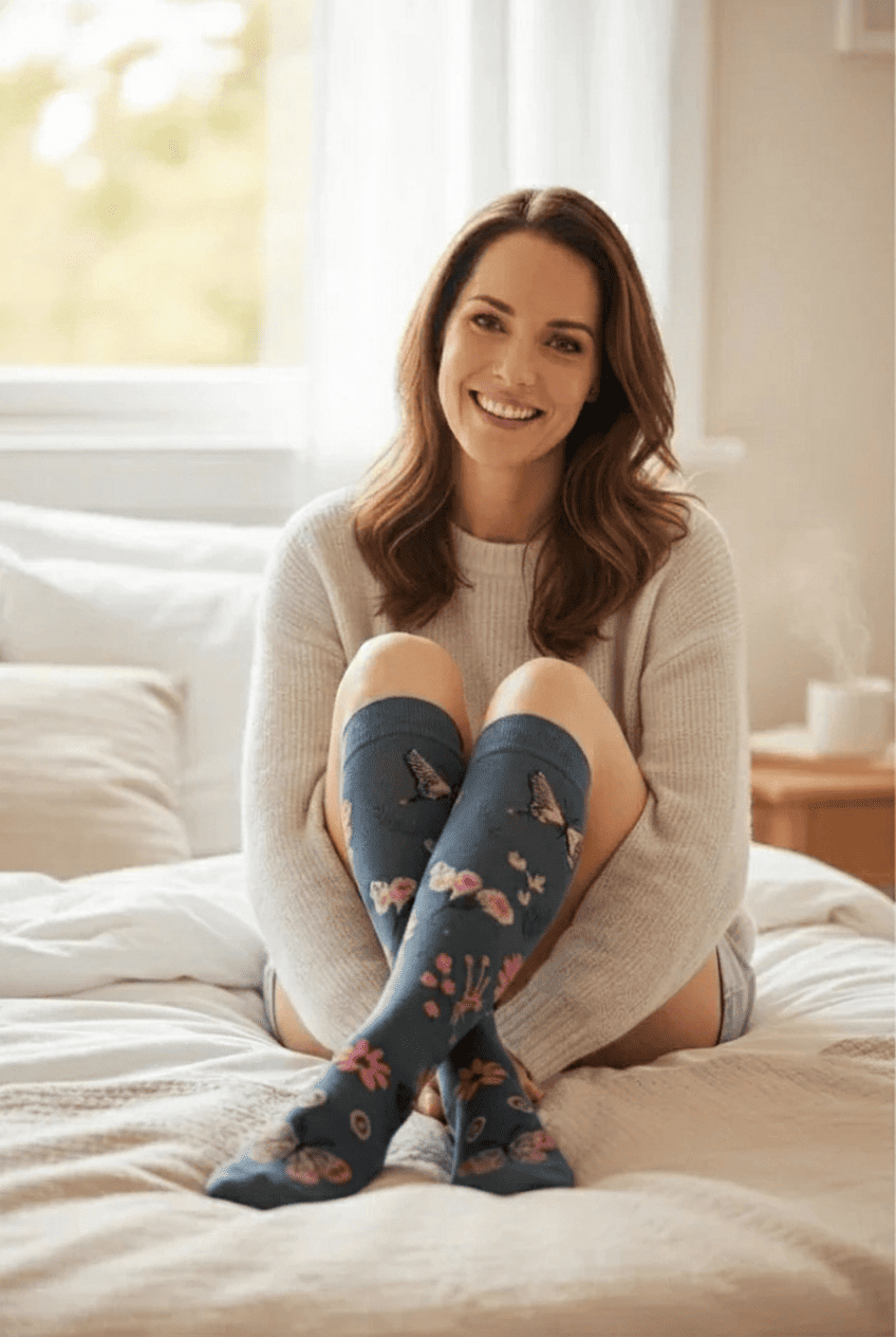 Chaussettes de compression motif