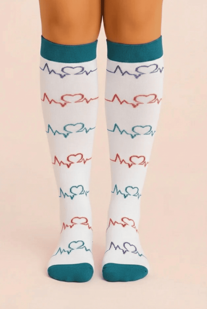 Chaussettes de compression motif