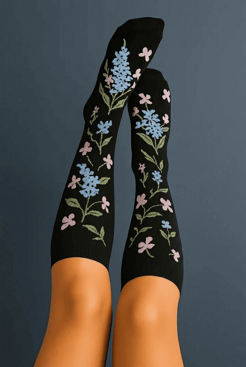 Chaussettes de compression motif