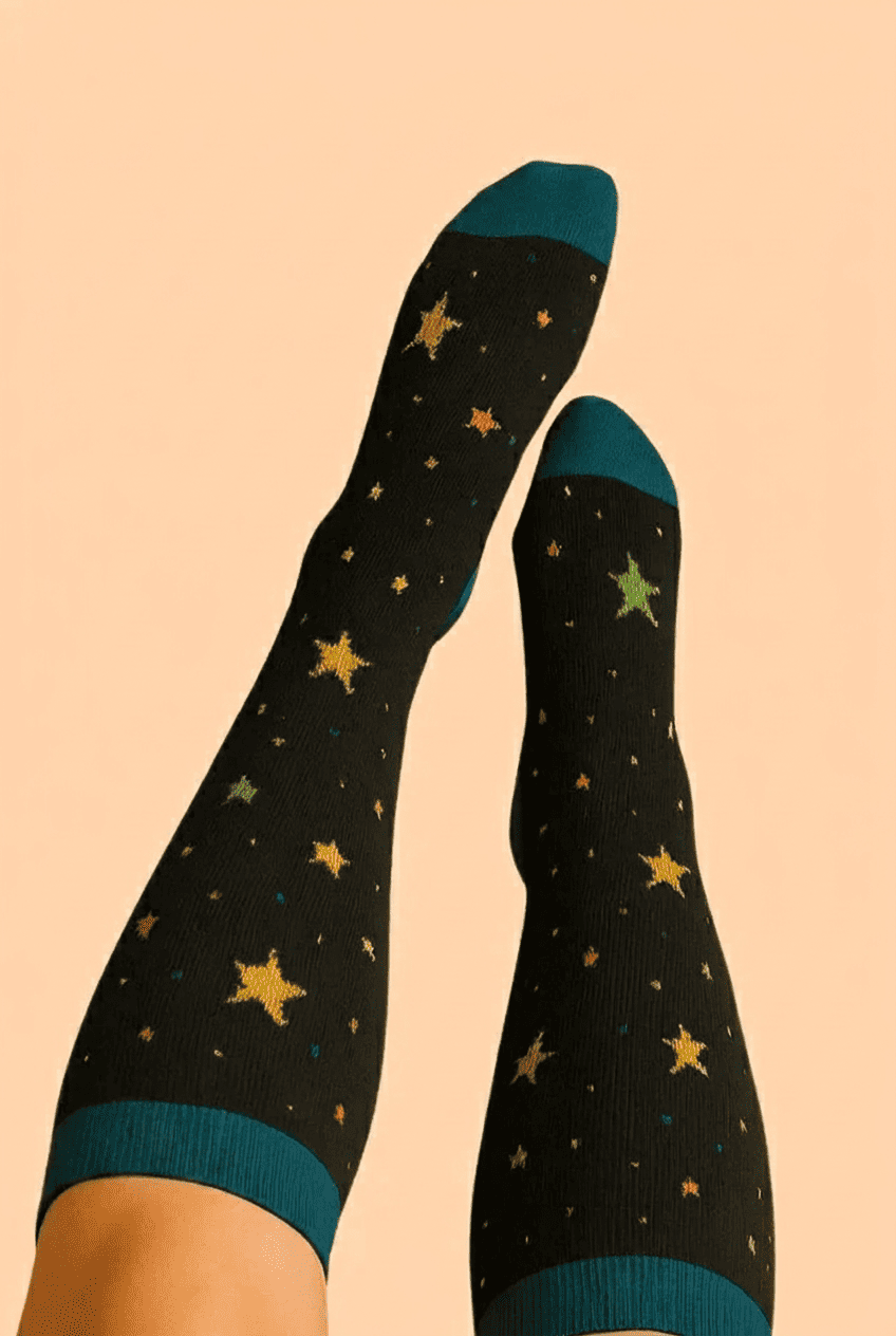Chaussettes de compression motif