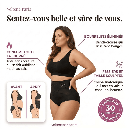 Culotte Sculptante Taille Haute — Bande Croisée