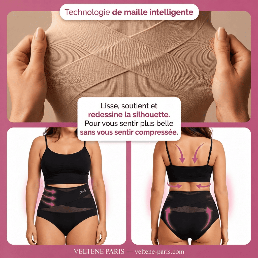 Culotte Sculptante Taille Haute — Bande Croisée