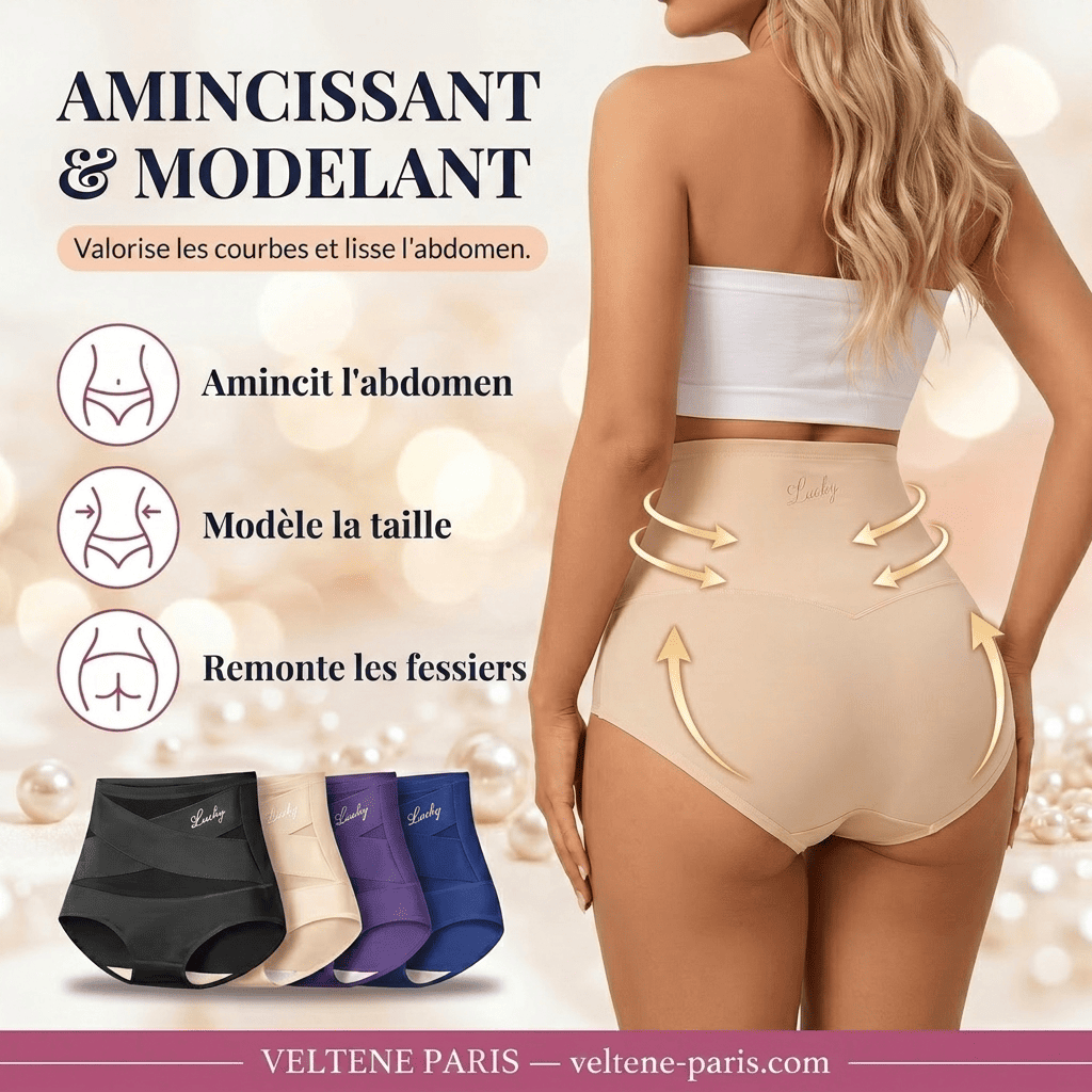 Culotte Sculptante Taille Haute — Bande Croisée