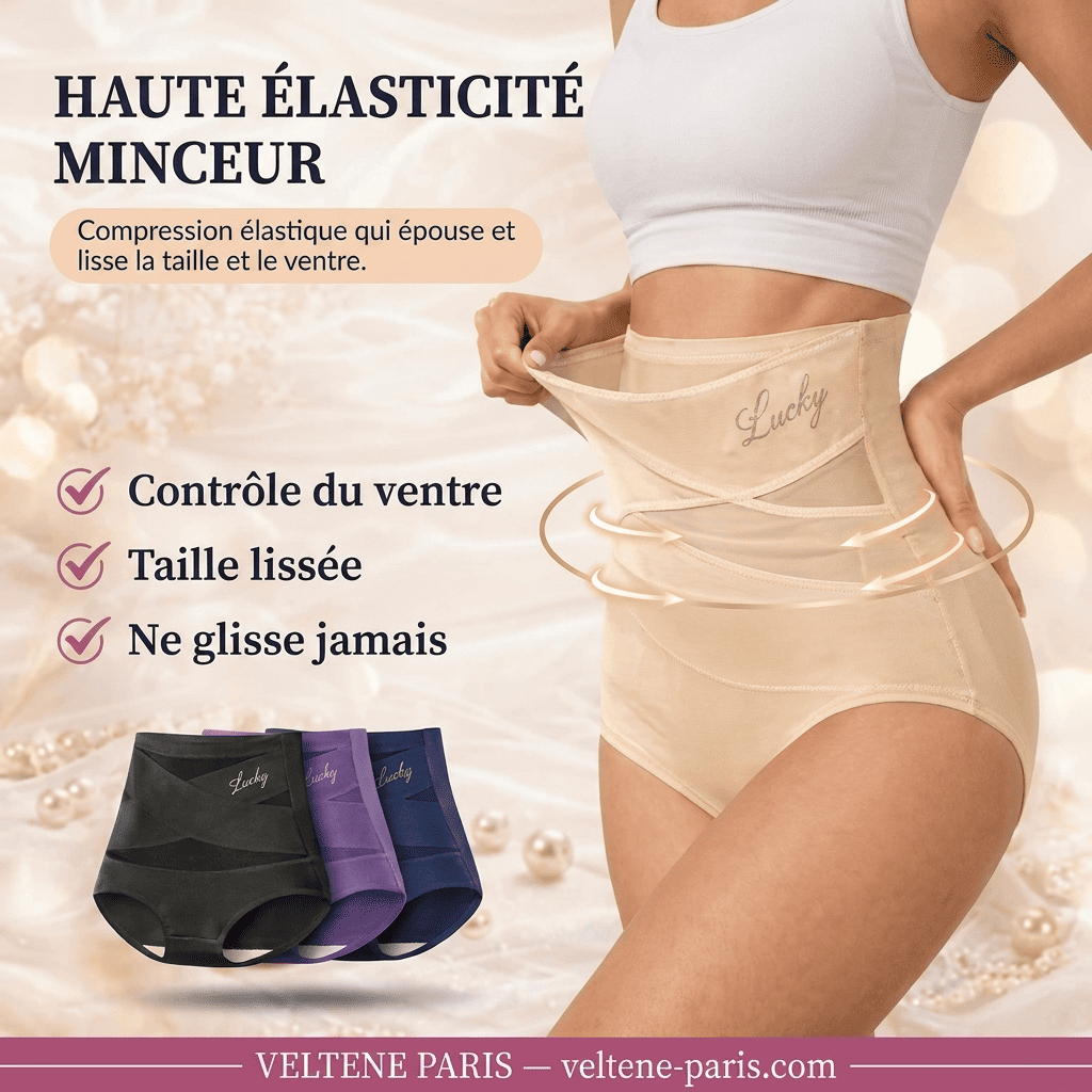 Culotte Sculptante Taille Haute — Bande Croisée