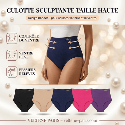 Culotte Sculptante Taille Haute — Bande Croisée