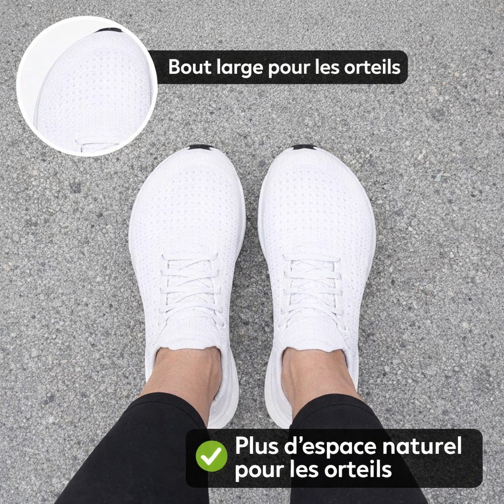 Cloud blanc — bout large pour les orteils