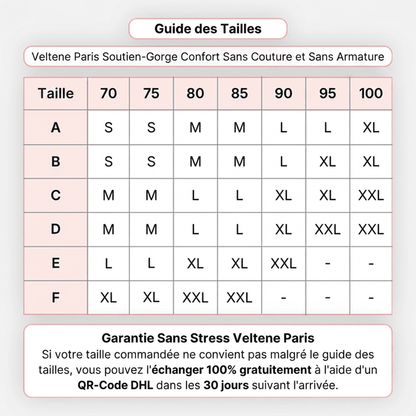 Veltene Paris soutien-gorge confort — Sans couture et sans armatures