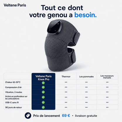 Veltene Paris — Masseur thérapeutique pour genoux 3 en 1