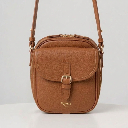 Marron — sac bandoulière Veltène Paris