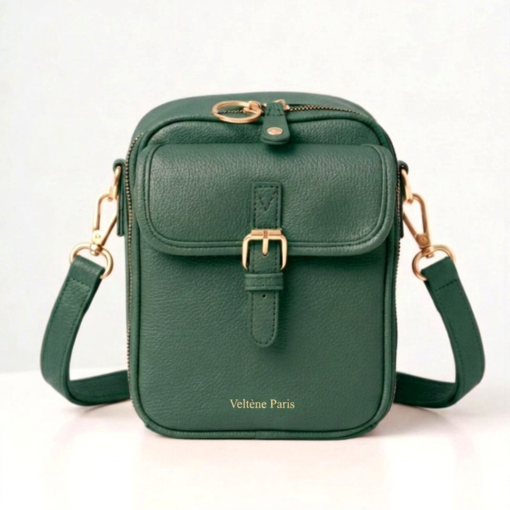 Vert — sac bandoulière Veltène Paris