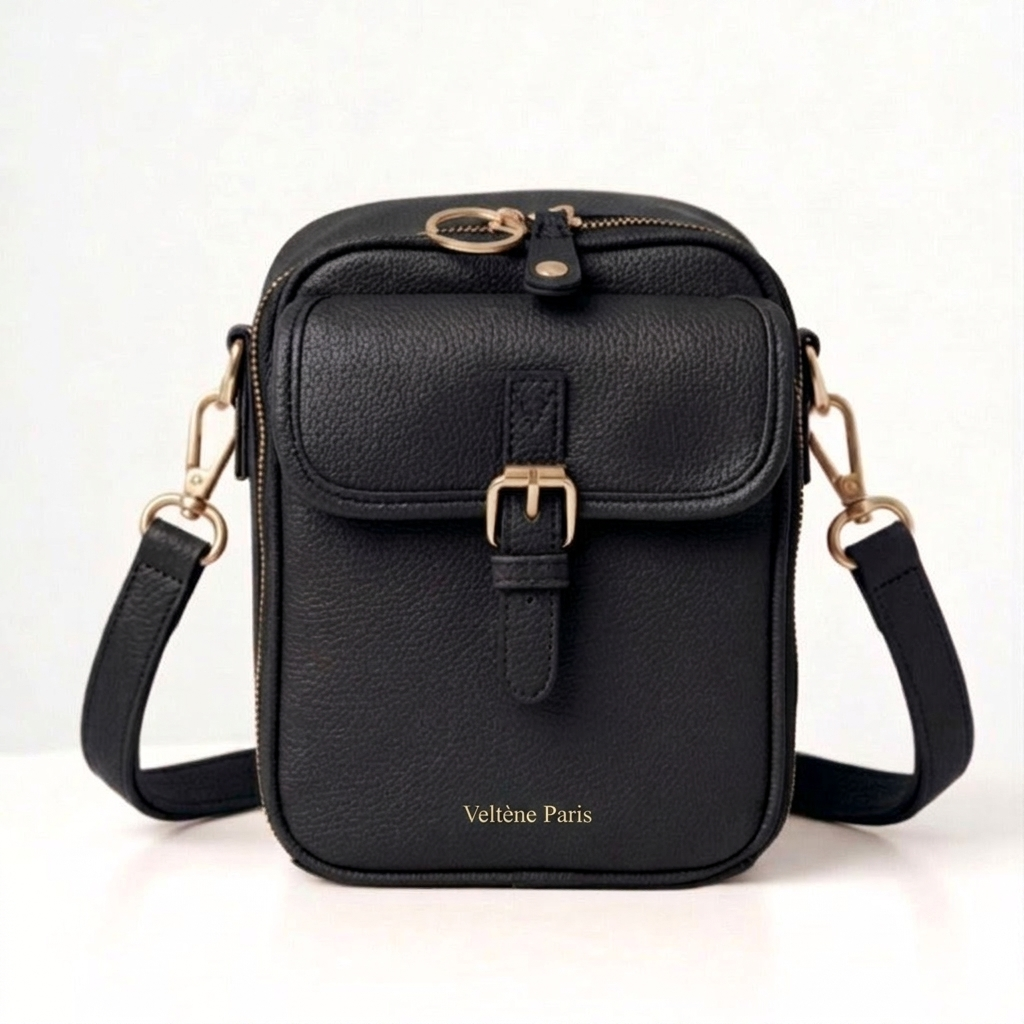 Noir — sac bandoulière Veltène Paris