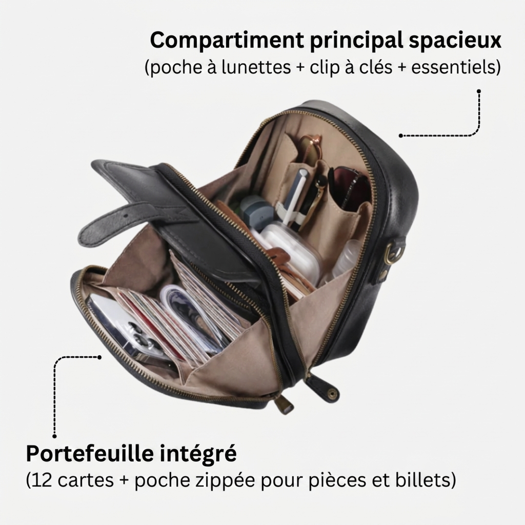 Noir — compartiments organisés