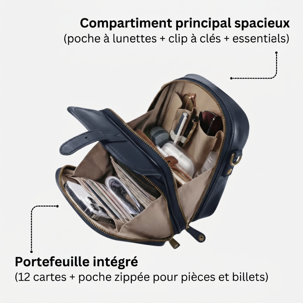 Bleu Marine — compartiments organisés