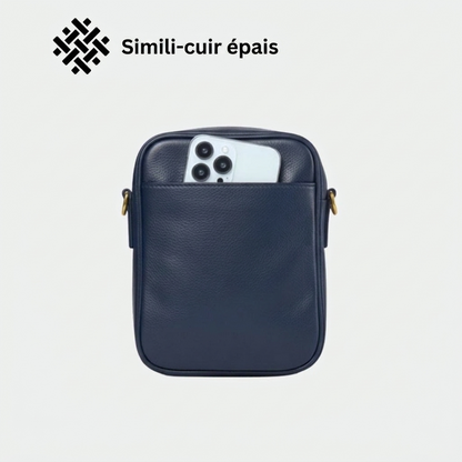 Bleu Marine — simili-cuir épais