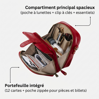 Rouge — compartiments organisés