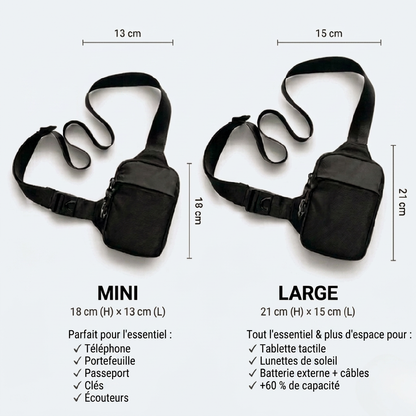 Comparatif des tailles Mini et Large