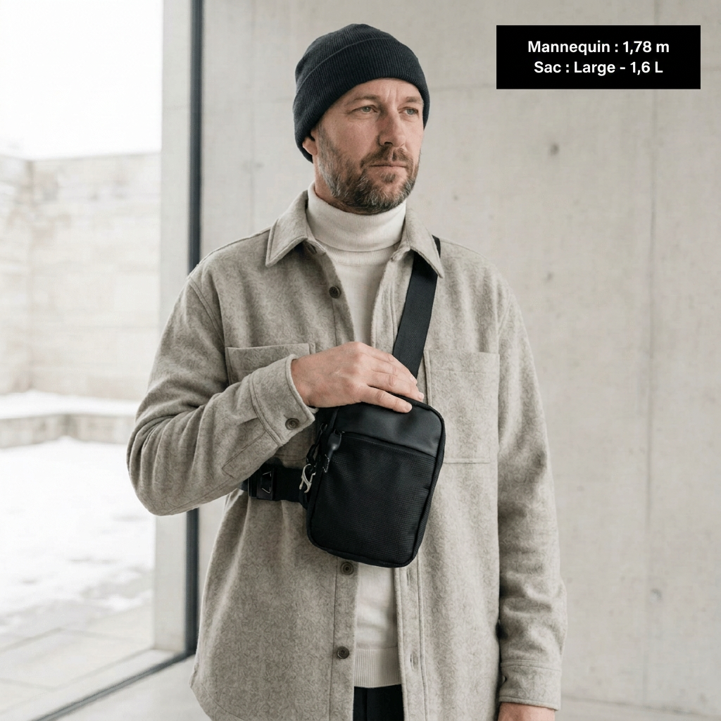 Mensurations du mannequin et taille du sac