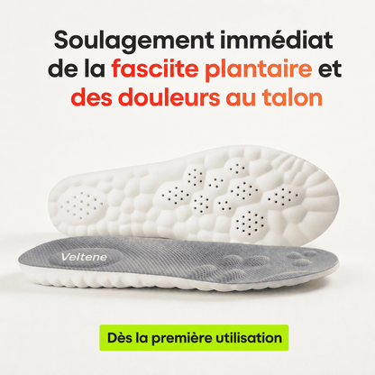Veltene - Semelles orthopédiques pour soulager les douleurs au talon et la fasciite plantaire