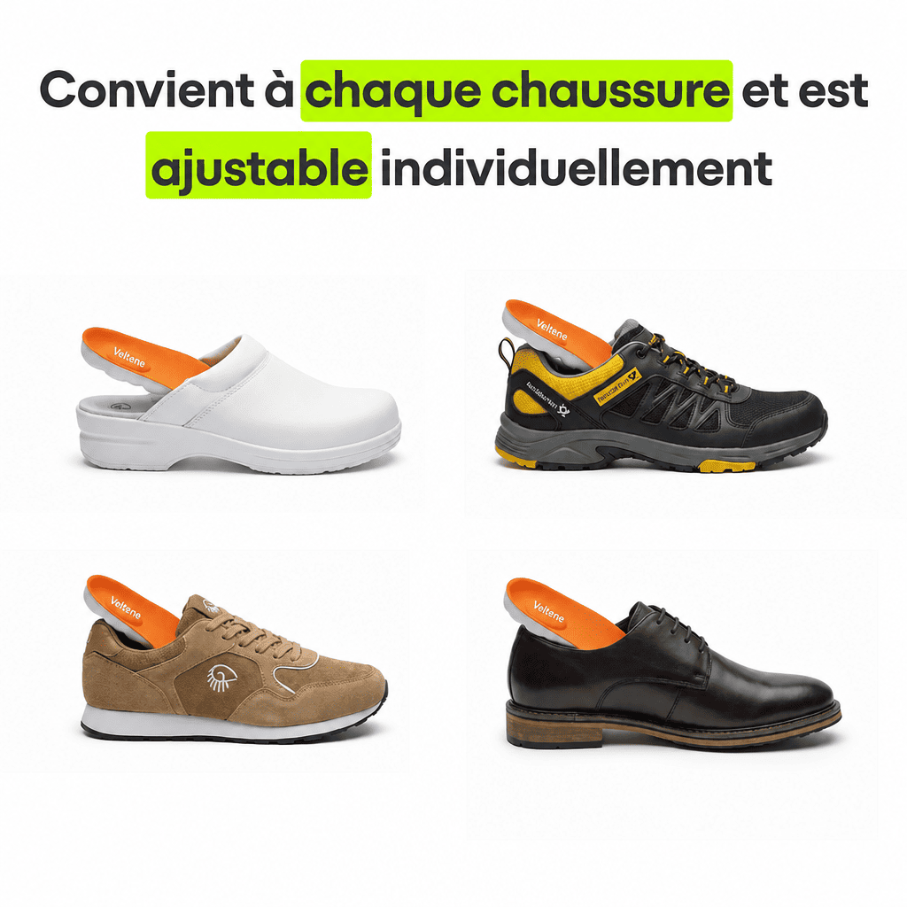 Veltene - Semelles orthopédiques pour soulager les douleurs au talon et la fasciite plantaire