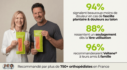 Veltene - Semelles orthopédiques pour soulager les douleurs au talon et la fasciite plantaire